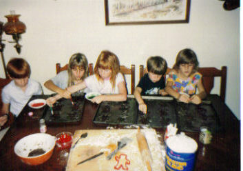 1990 Christmas Cookie Assembly Line